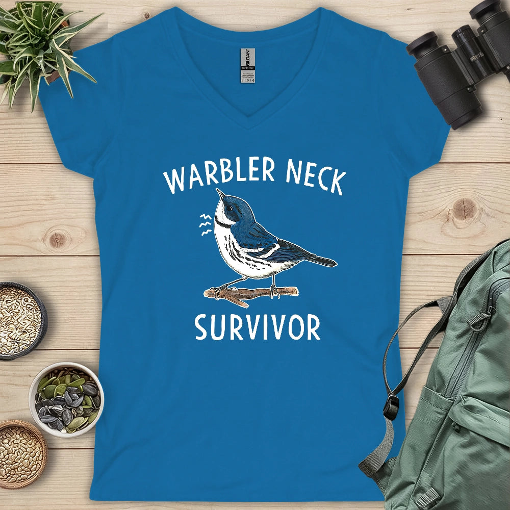 Warbler Neck Survivor Lady V-neck