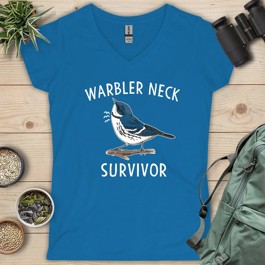 Warbler Neck Survivor Lady V-neck