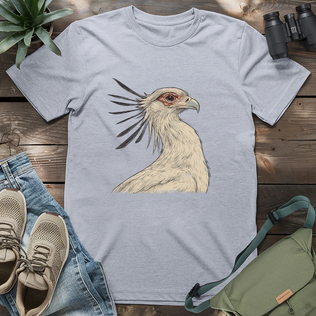 Secretary Bird Sketch T-shirt