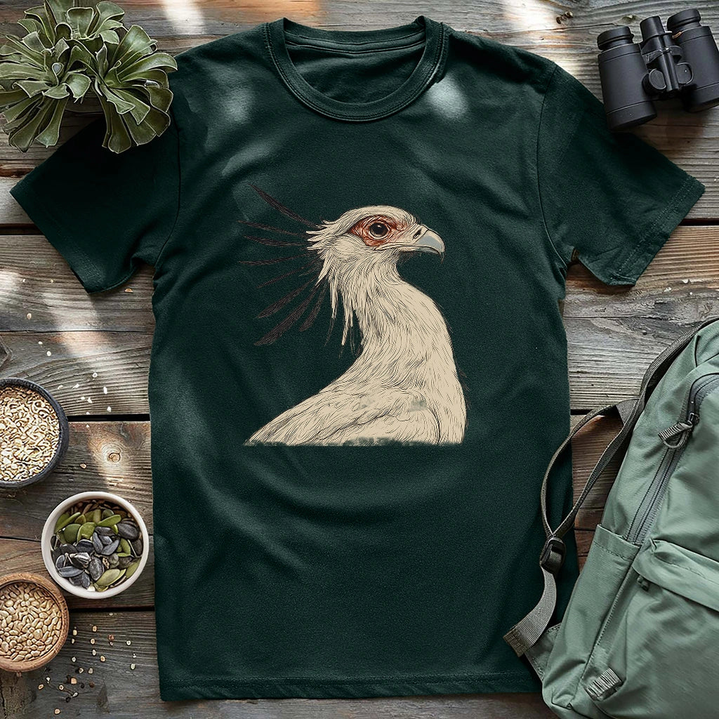 Secretary Bird Sketch T-shirt