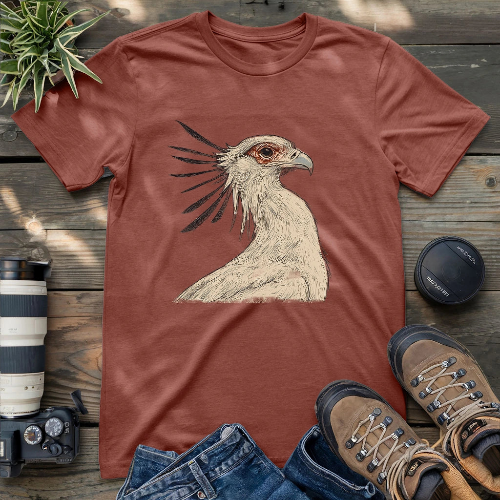 Secretary Bird Sketch T-shirt