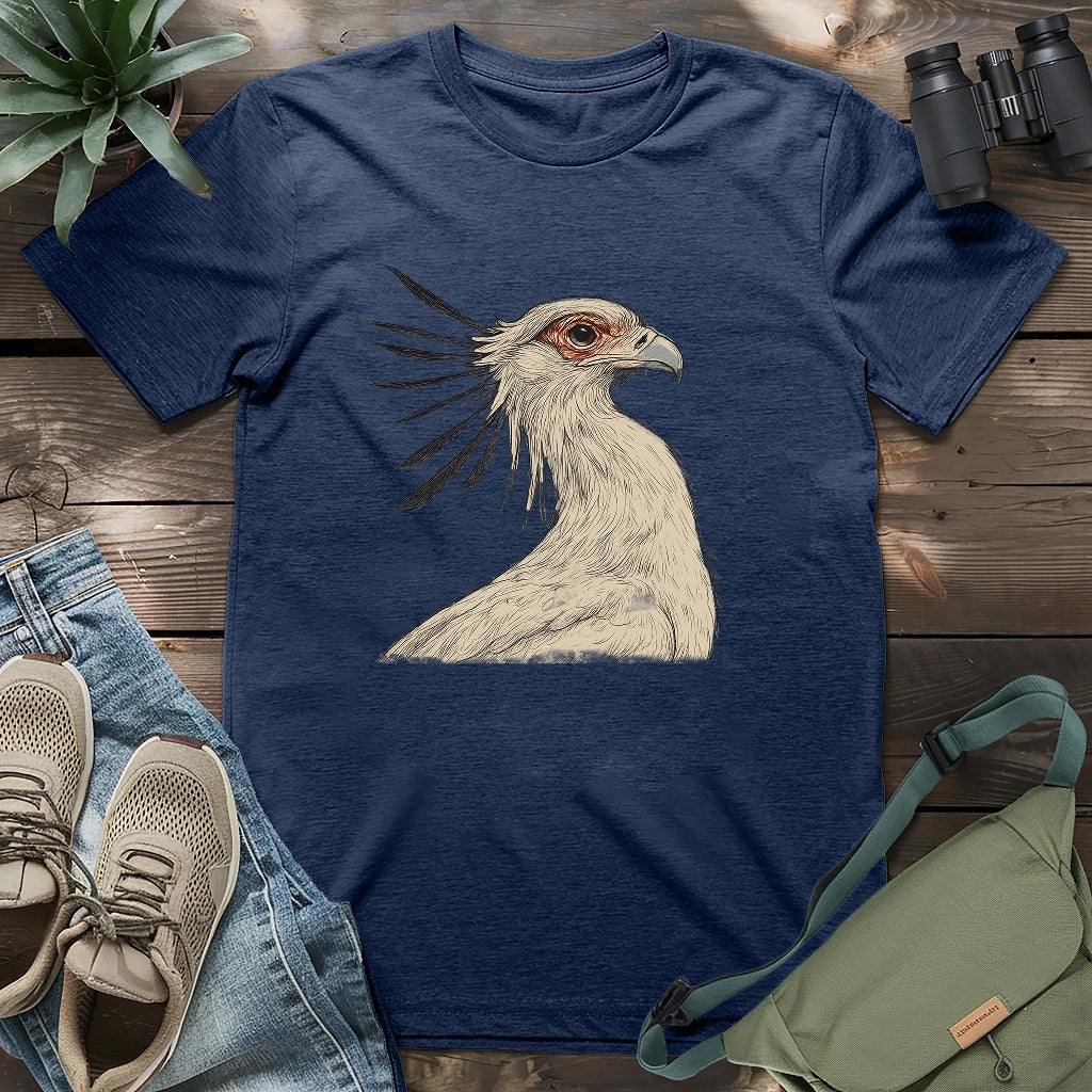 Secretary Bird Sketch T-shirt