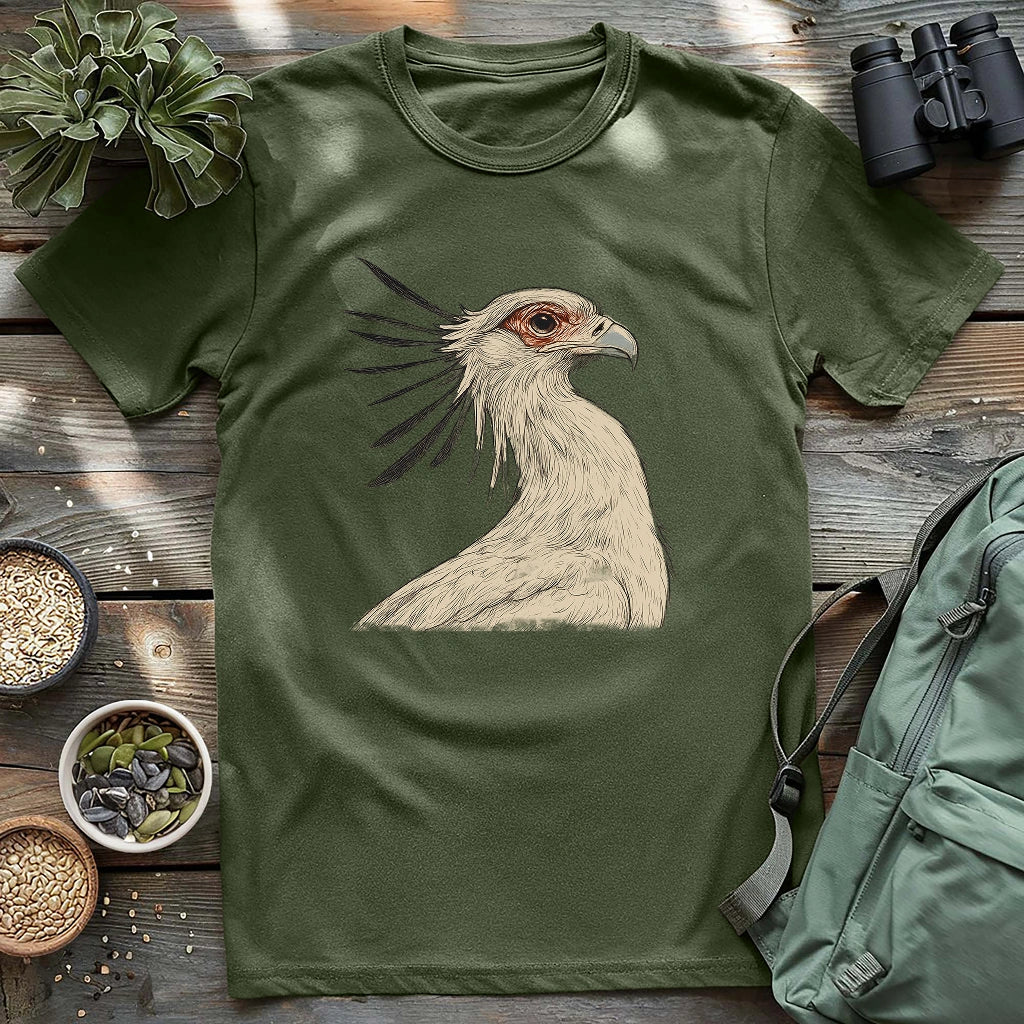 Secretary Bird Sketch T-shirt