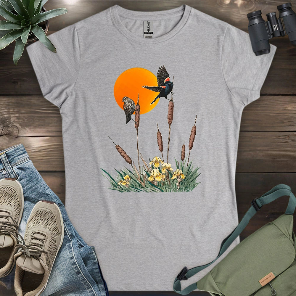 A Couple Of Red-winged Blackbird Women's T-shirt