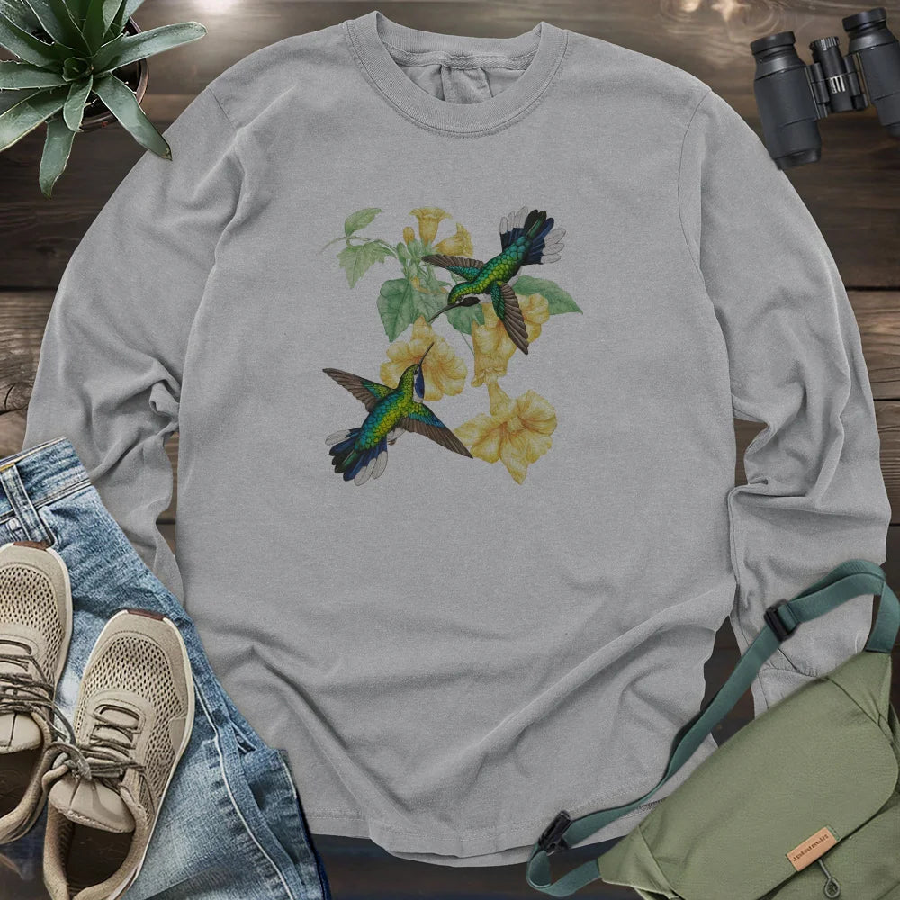 A Hummingbird Couple Long Sleeve T-shirt