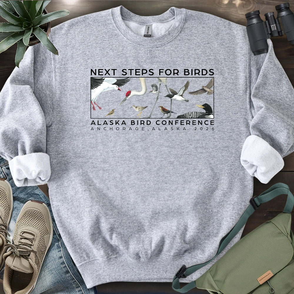 Alaska Bird Conference 2026 Sweatshirt (by Julia Ditto)