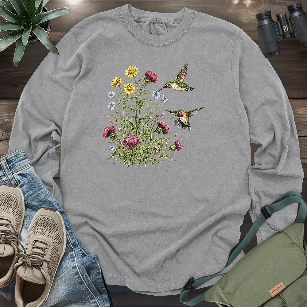 Attracted To Wildflowers Long Sleeve T-shirt