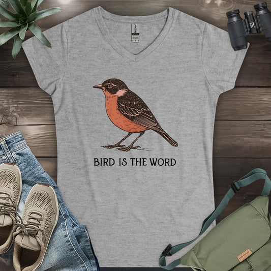 Bird Is The Word Lady V-neck