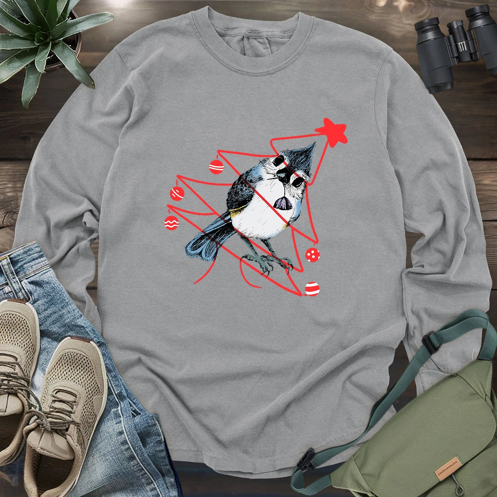 Bird Noel Tree Long Sleeve T-shirt