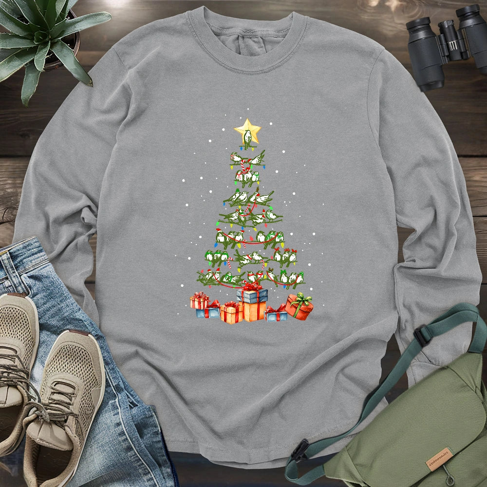 Birdy Christmas Tree Long Sleeve T-shirt