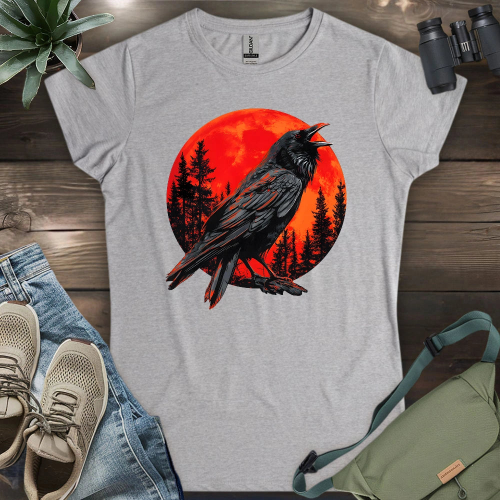 Blood Moon Raven Women's T-shirt