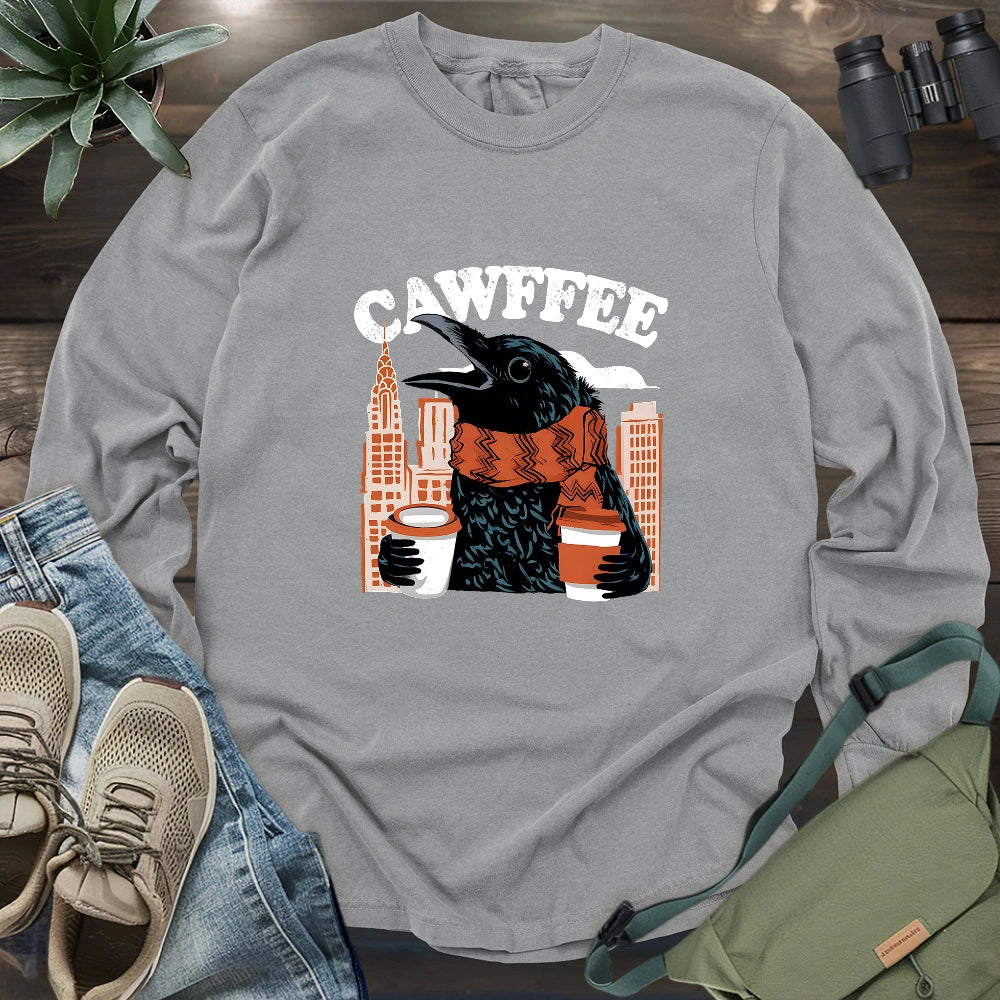 Cawffee Crow Long Sleeve T-shirt