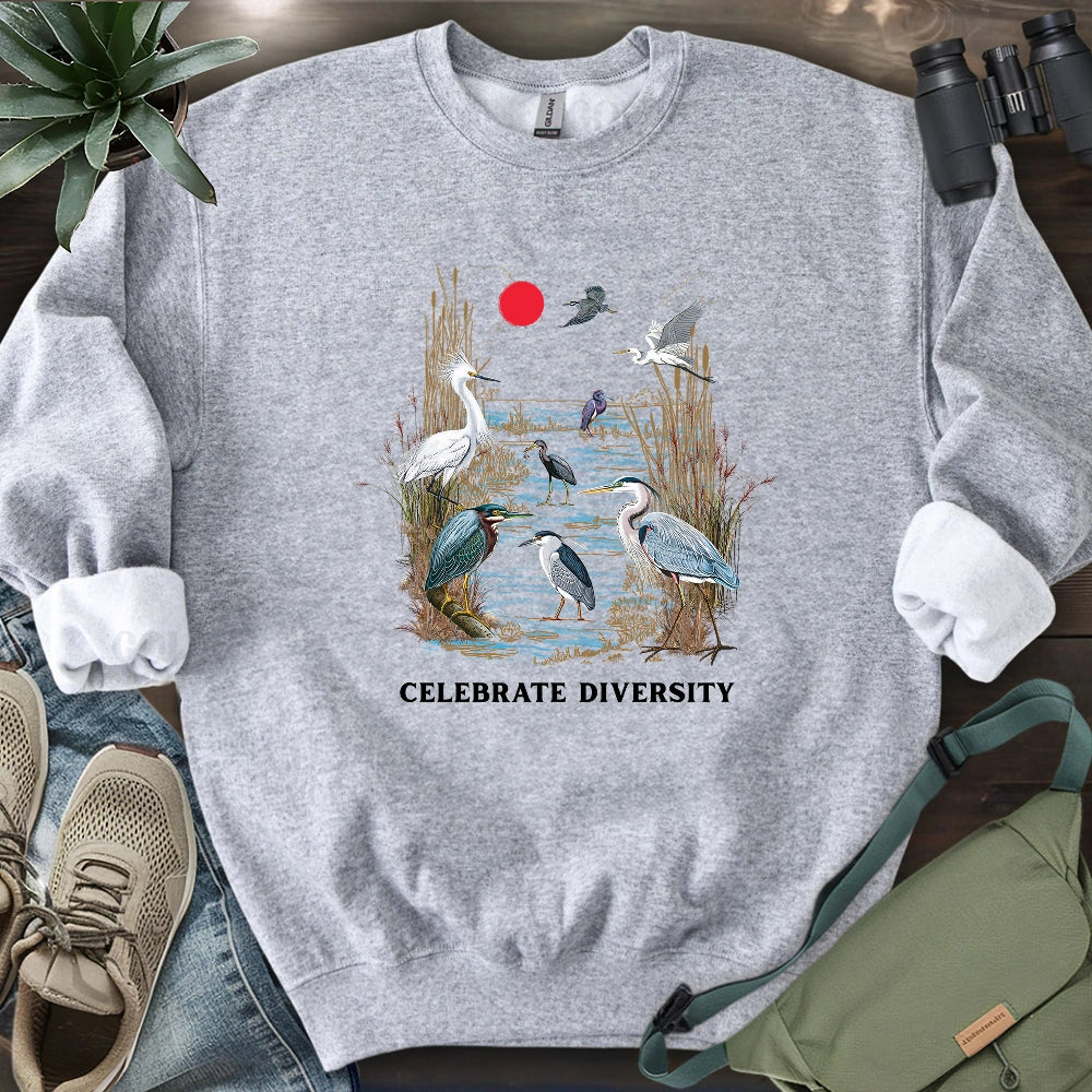 Celebrate Heron Diversity Sweatshirt