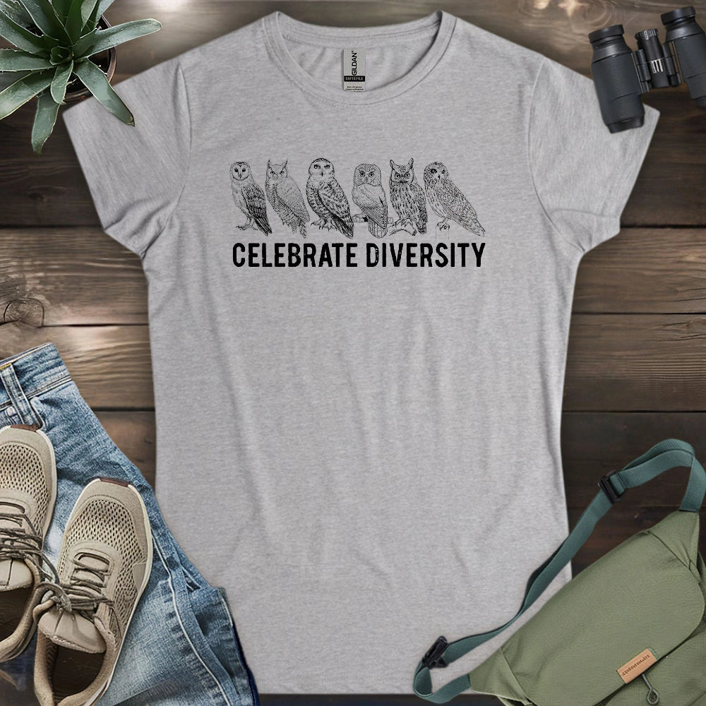 Celebrate Owl Diversity Women's T-shirt