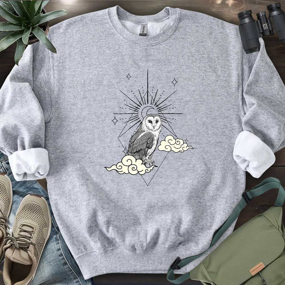 Celestial Barn Owl Sweatshirt