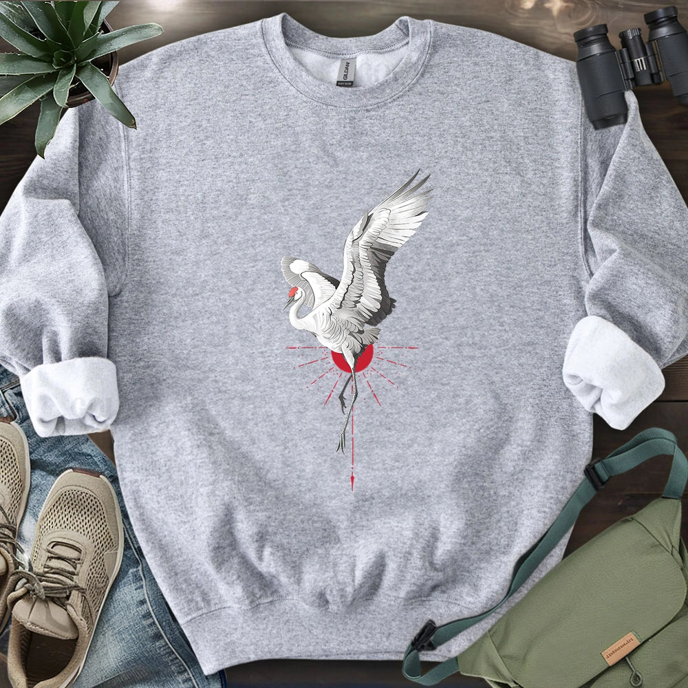 Celestial Crane Sweatshirt