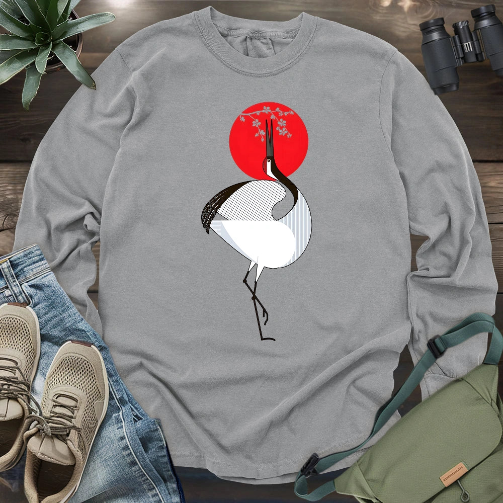 Common Crane Geometric Long Sleeve T-shirt