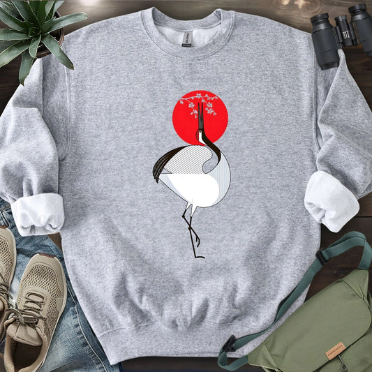 Common Crane Geometric Sweatshirt