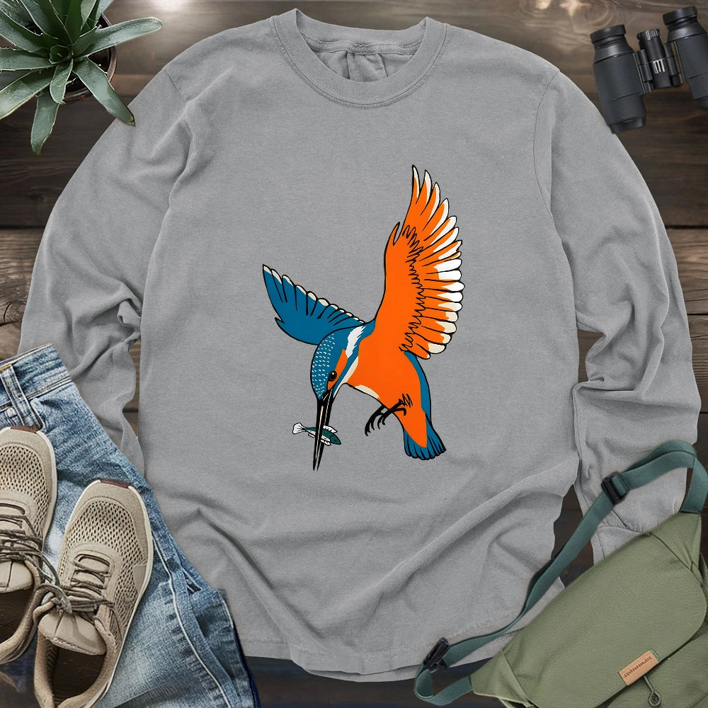 Common Kingfisher Long Sleeve T-shirt