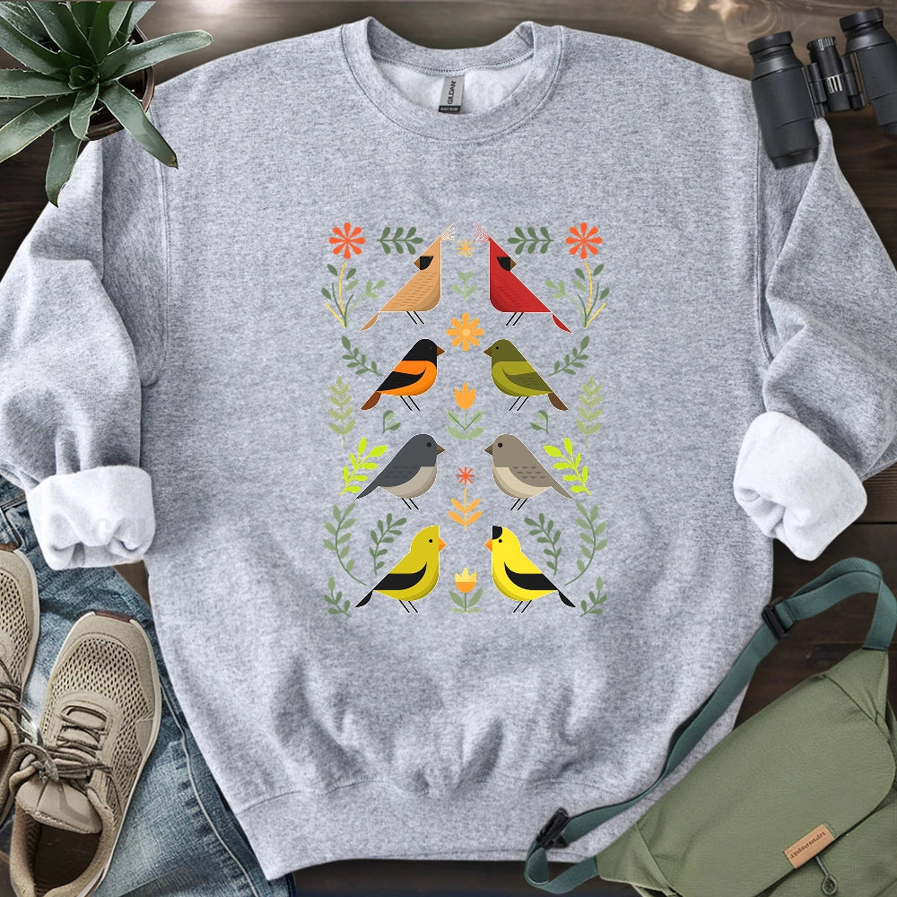 Couples of Backyard Birds Sweatshirt