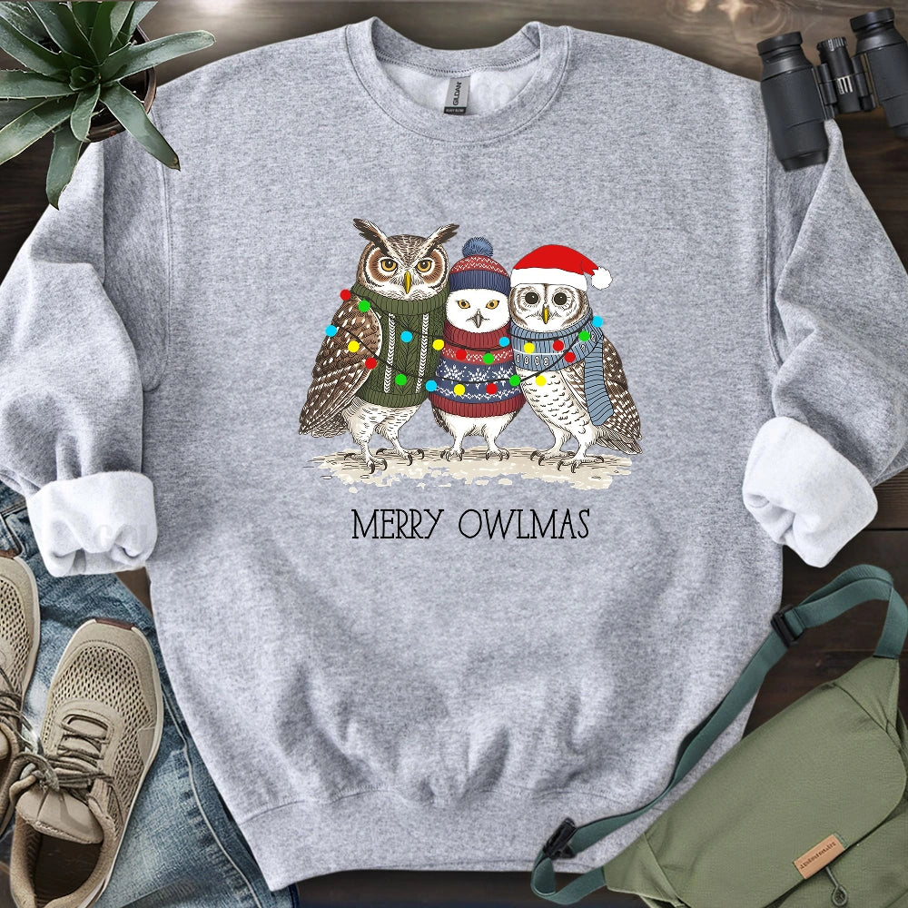 Cozy Owlmas Trio Sweatshirt