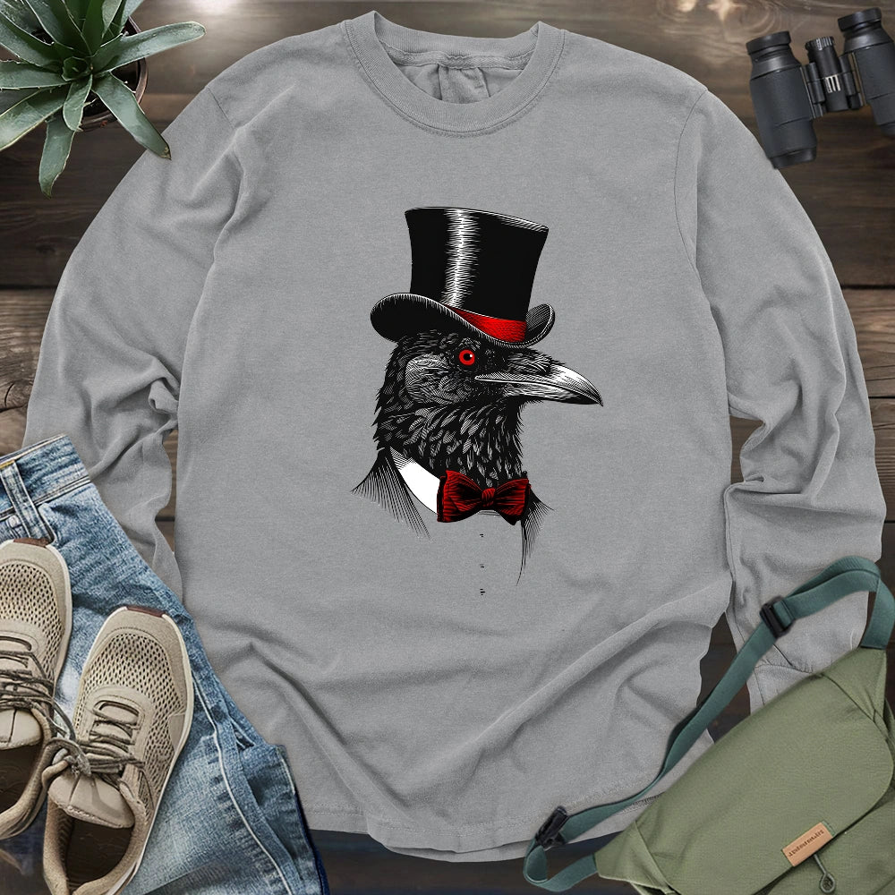 Crow Gentleman Long Sleeve T-shirt