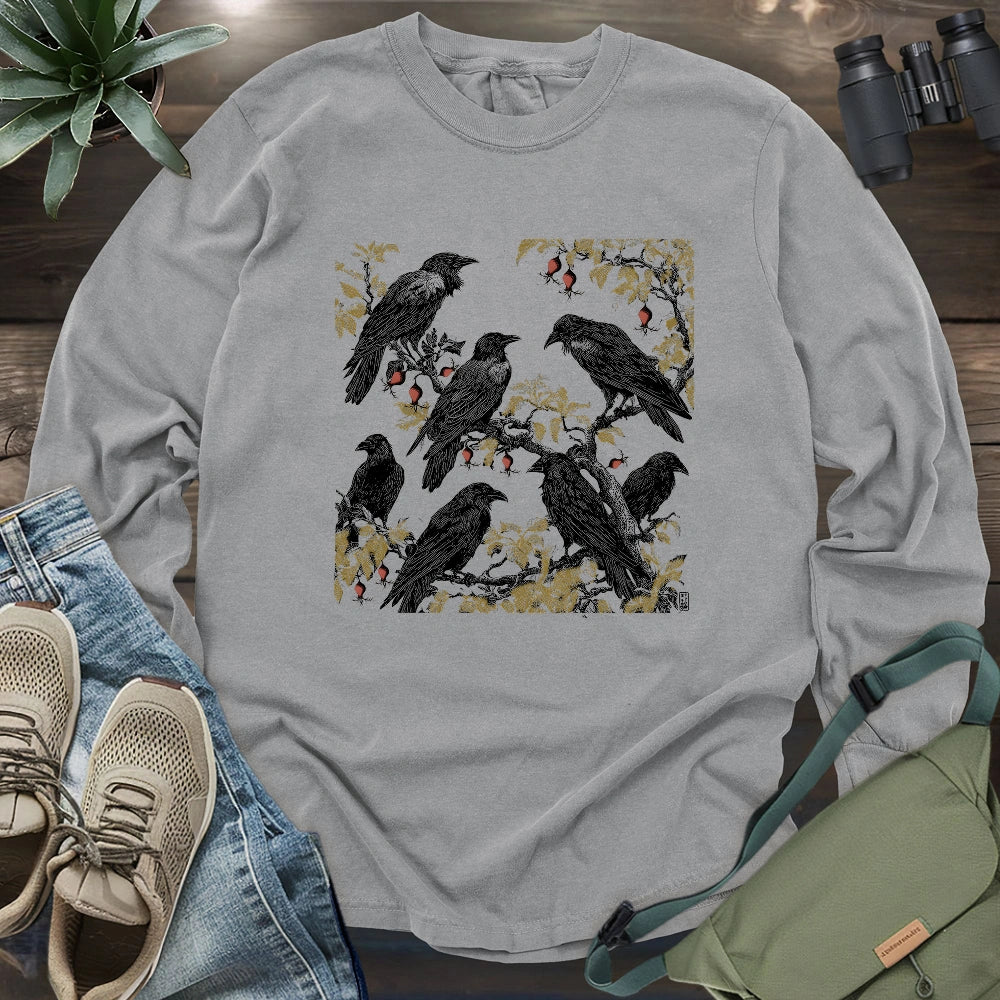 Crow's Secret Garden Long Sleeve T-shirt