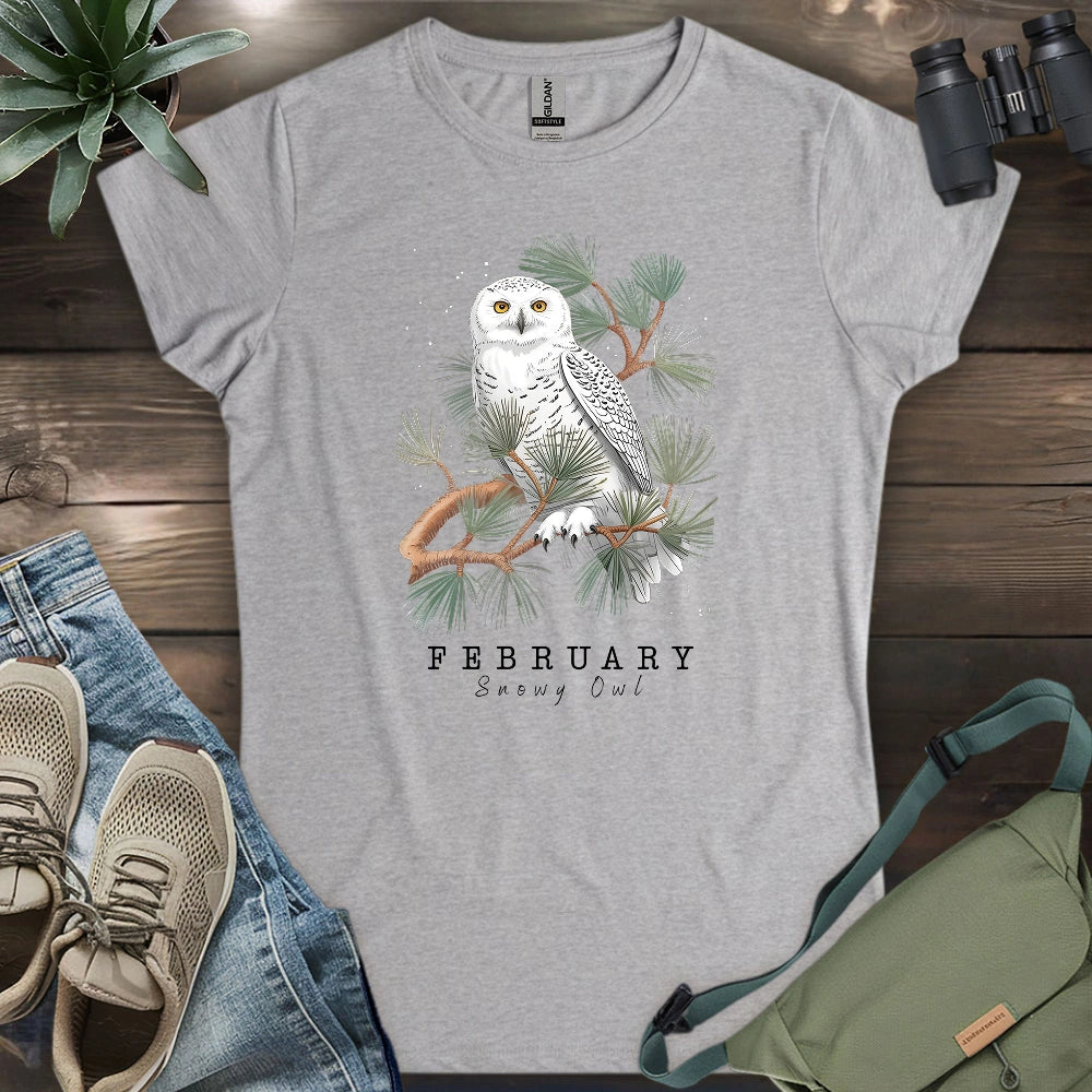 February Snowy Owl Women's T-shirt