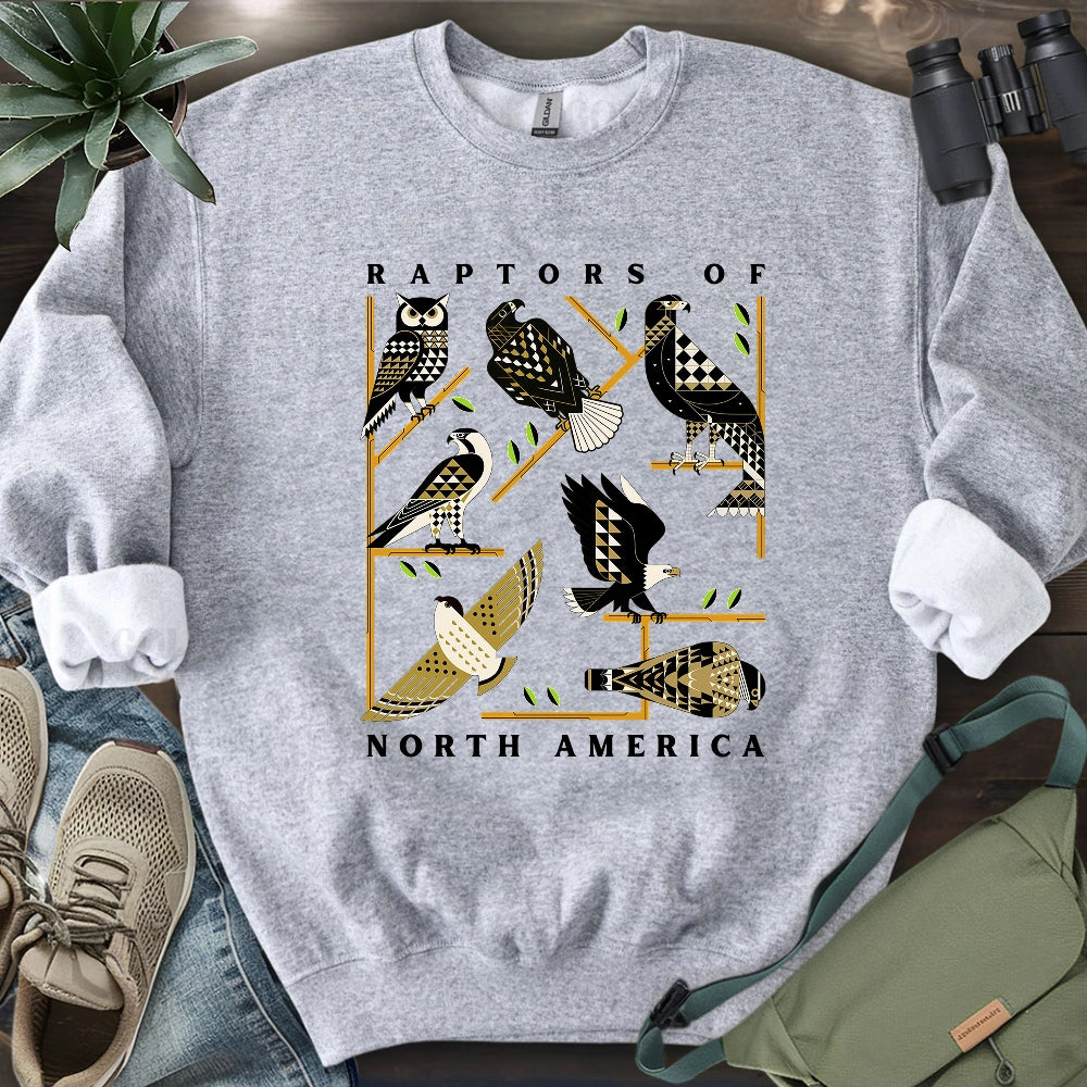 Geometric Raptors Of America Sweatshirt