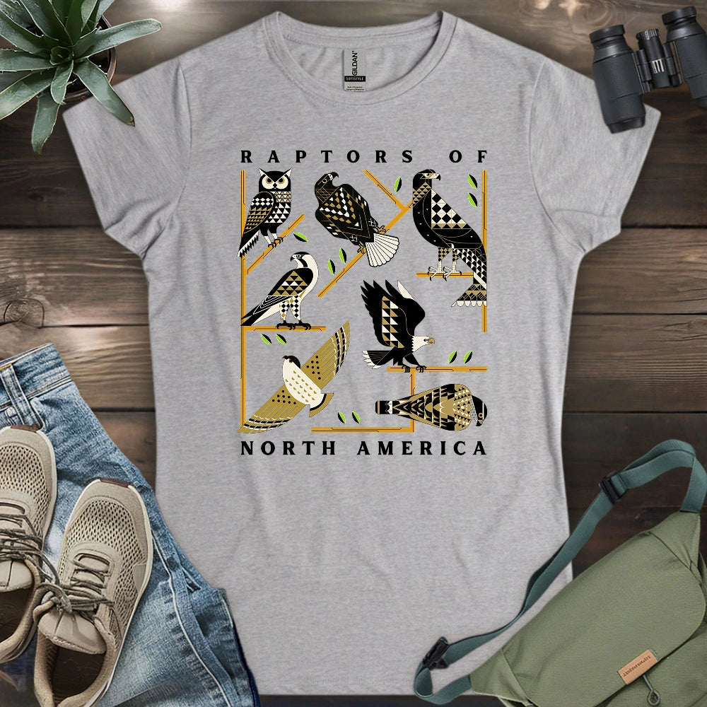 Geometric Raptors Of America Women's T-shirt