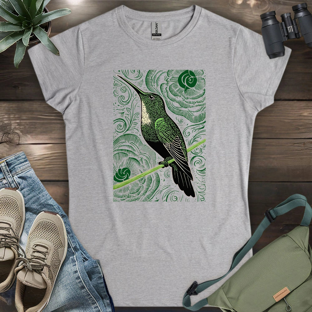 Green Hummingbird Women's T-shirt