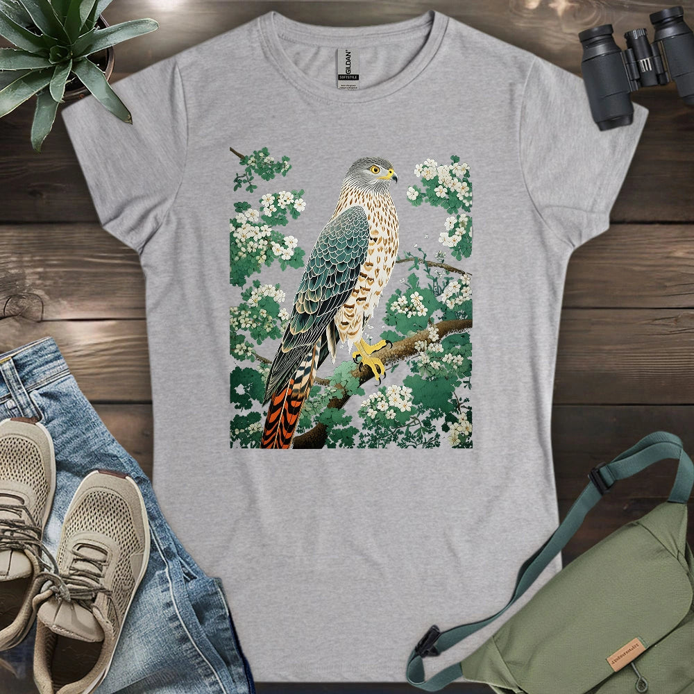 Hawk in Bloom Women's T-shirt