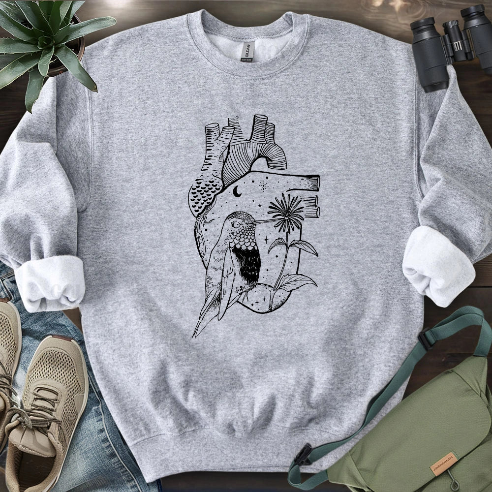 Heart Full of a Hummingbird Sweatshirt