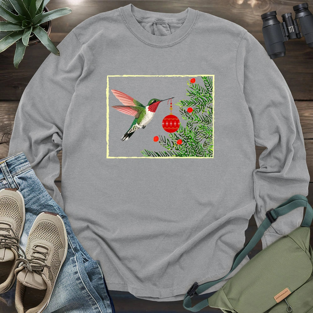 Hummingbird Decorating Long Sleeve T-shirt