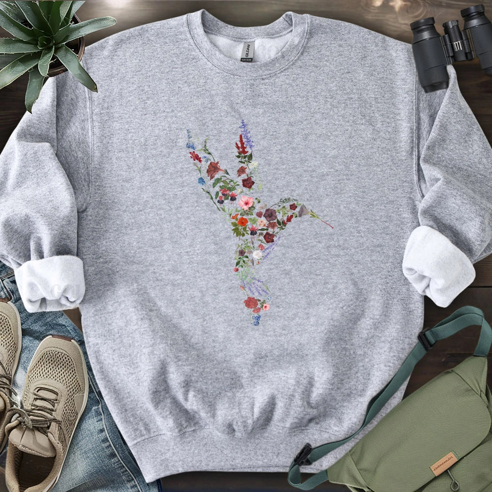 Hummingbird Made By Flowers Sweatshirt