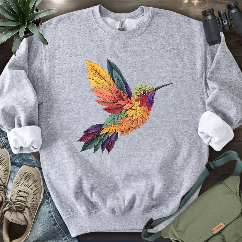 Hummingbird Made By Leaves Sweatshirt