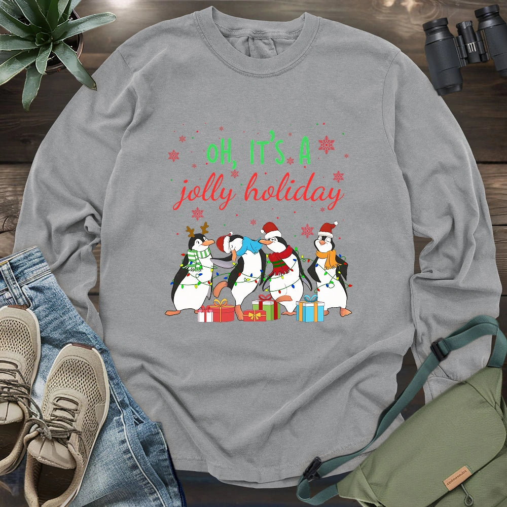 Jolly Holiday Penguins Long Sleeve T-shirt