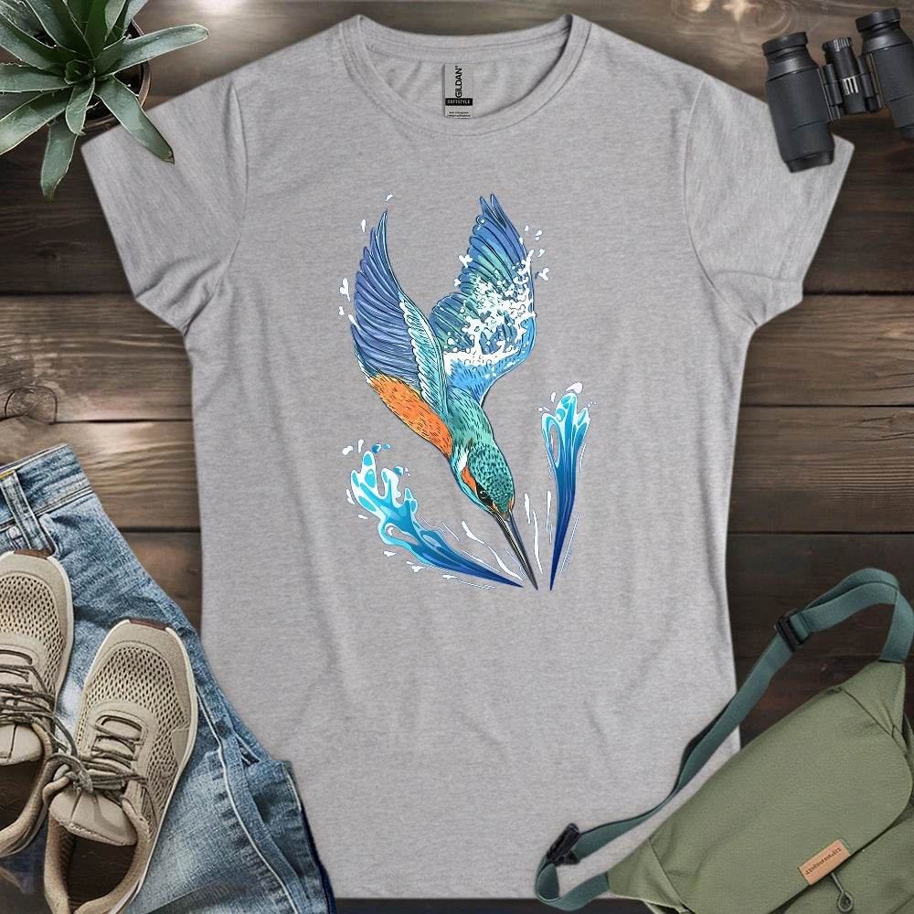 Kingfisher Diving Women's T-shirt