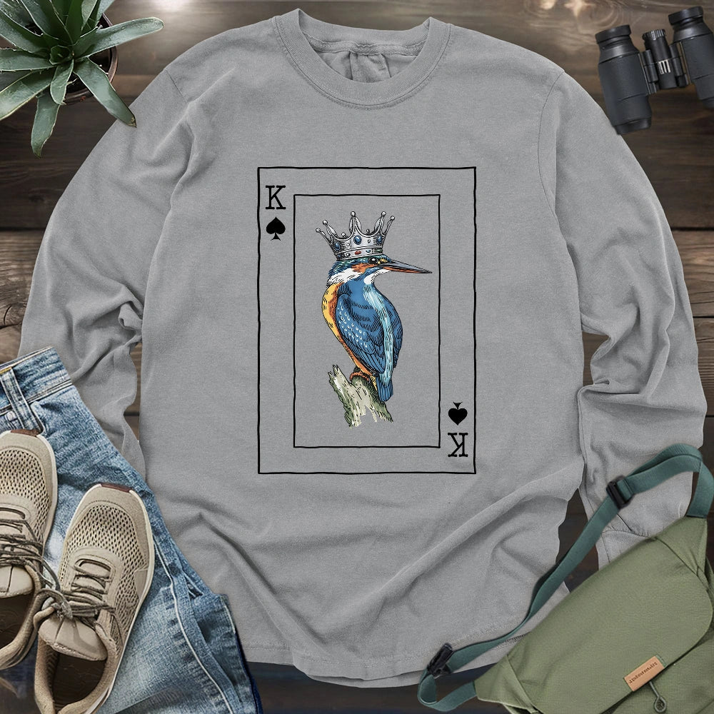 Kingfisher of Spades Long Sleeve T-shirt
