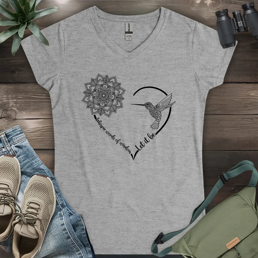 Let It Be Lady V-neck