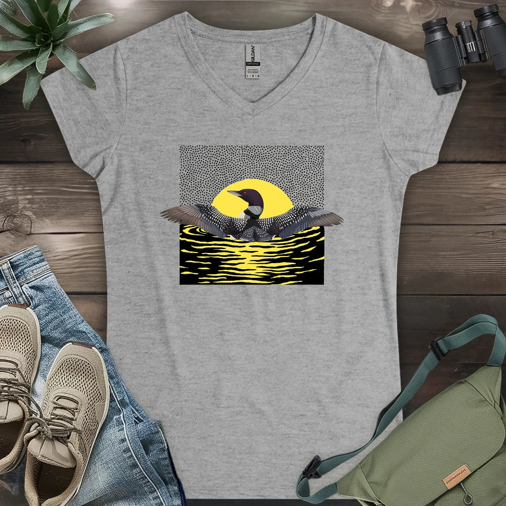 Loon Dance Lady V-neck