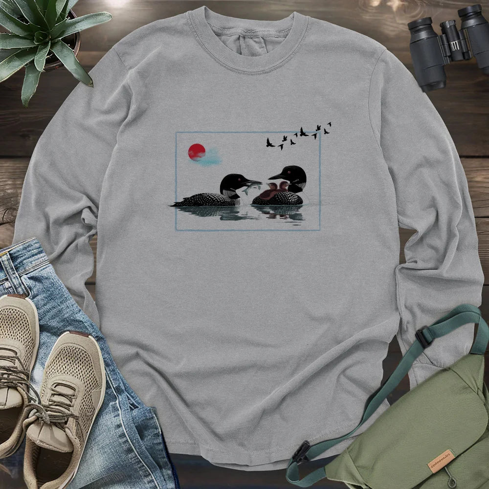 Loon Family Long Sleeve T-shirt