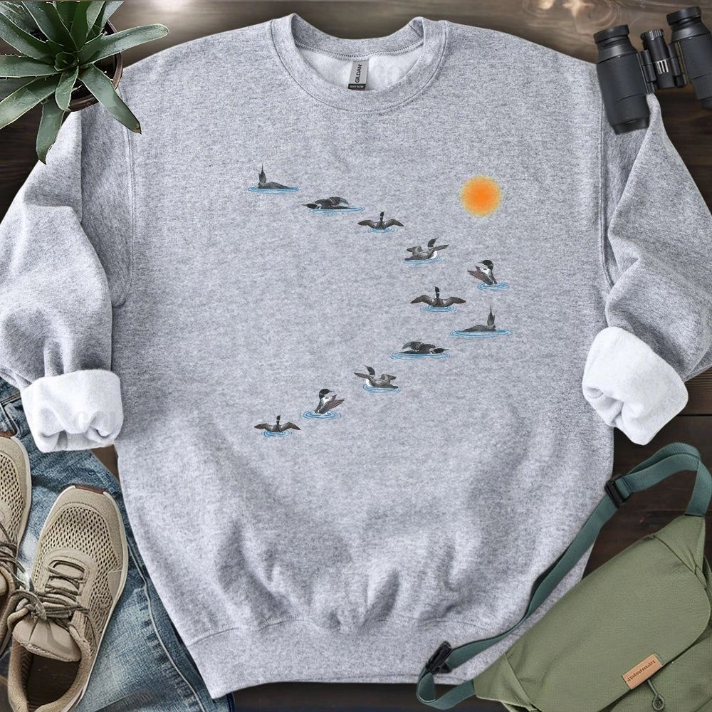 Loons Dancing - Sunset Sweatshirt