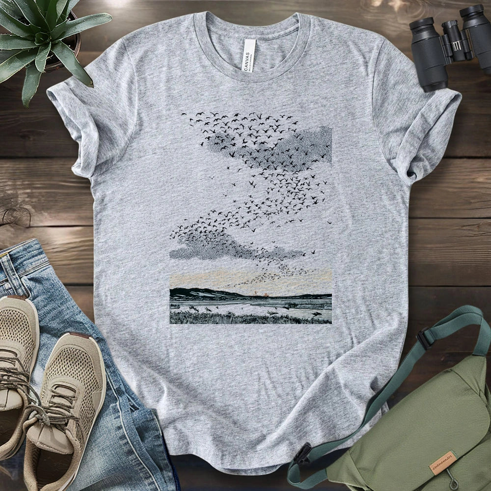 Migrating Wild Ducks Women's T-shirt