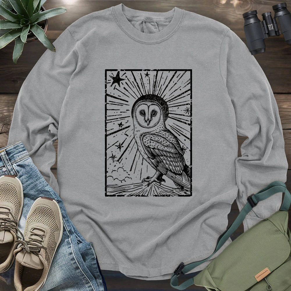 Night Barn Owl Long Sleeve T-shirt