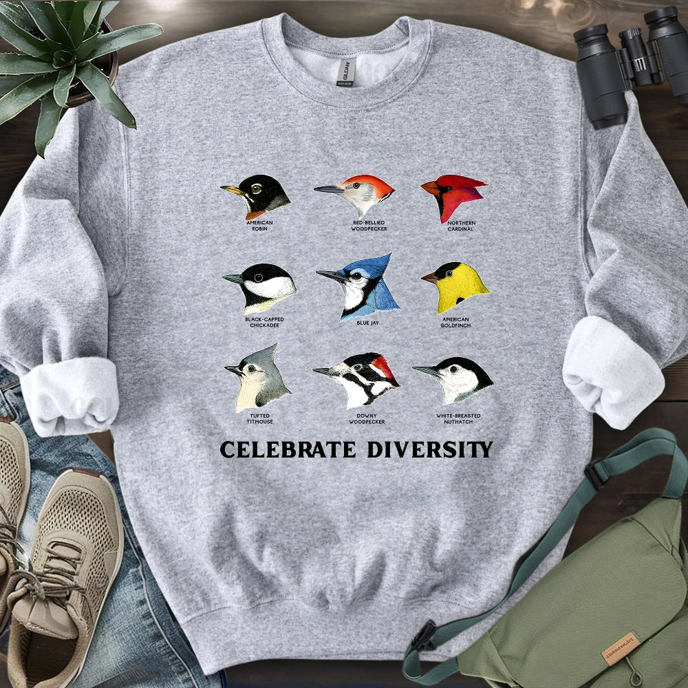 Northern Backyard Birds Sweatshirt