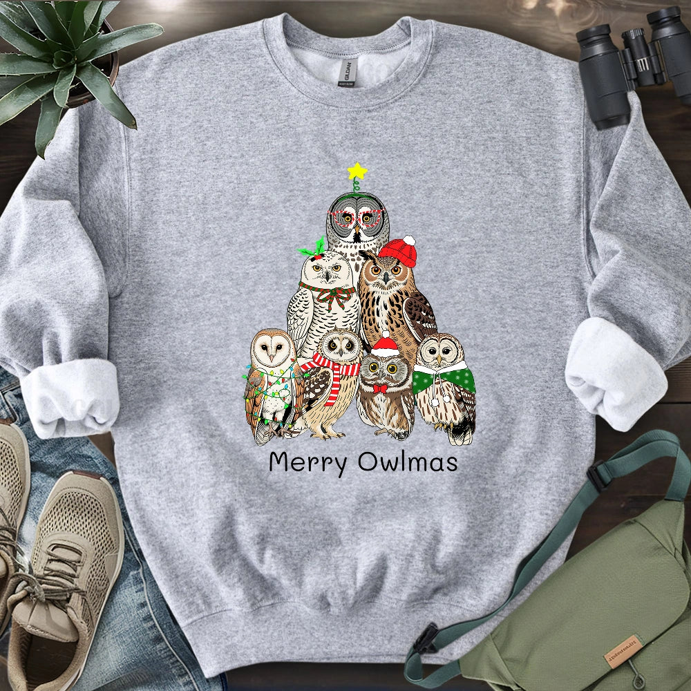 Owl Family Christmas Sweatshirt