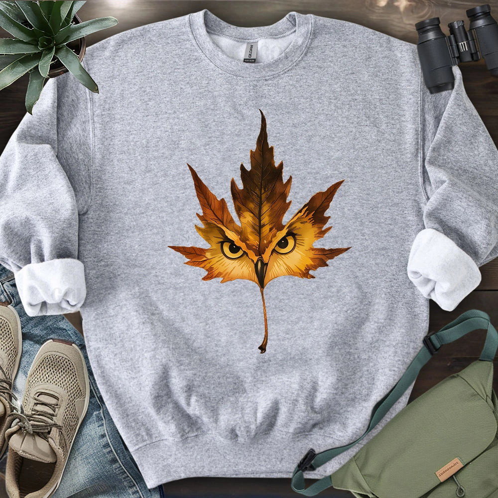 Owl Mapple Leaf  Sweatshirt