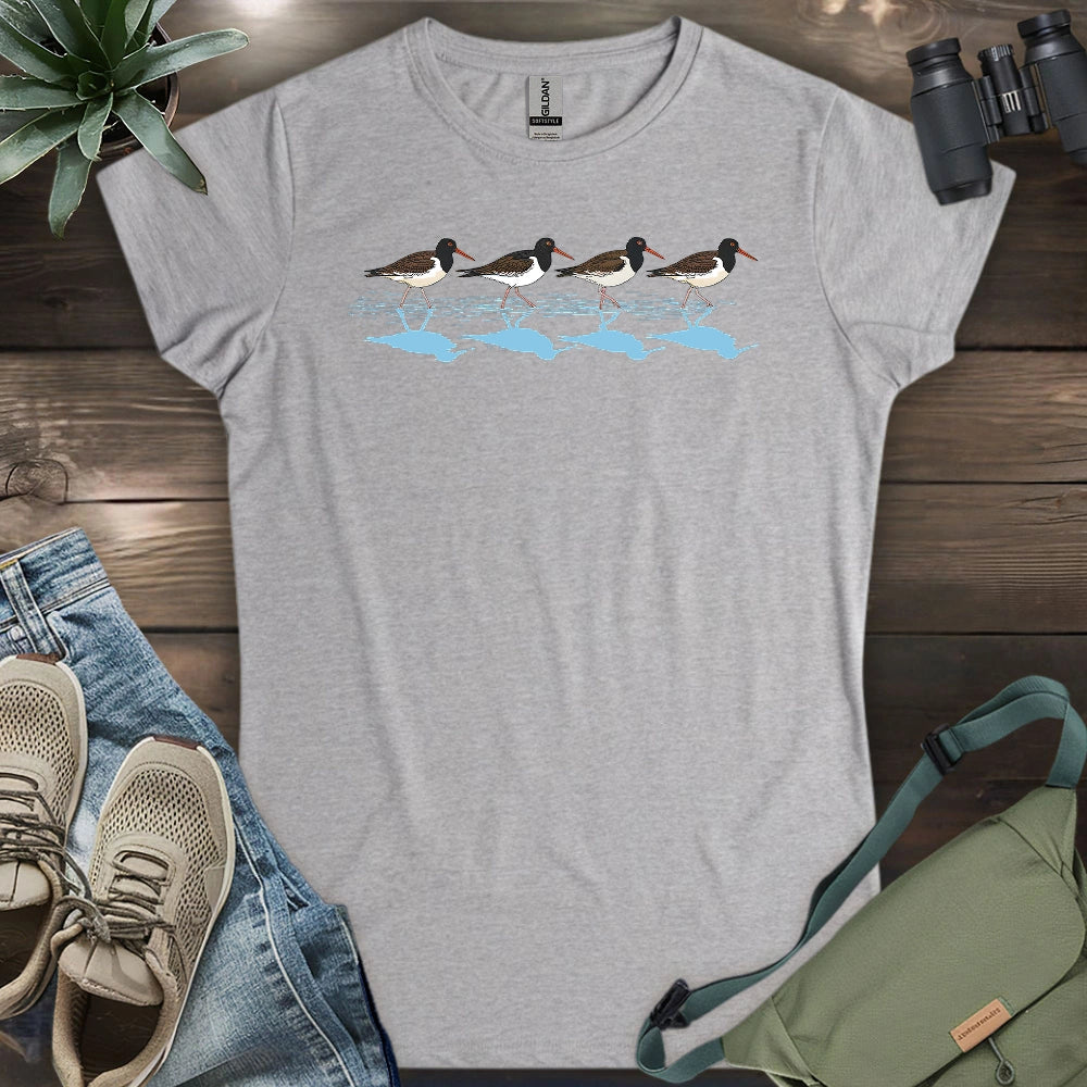 Oystercatchers Walking Women's T-shirt