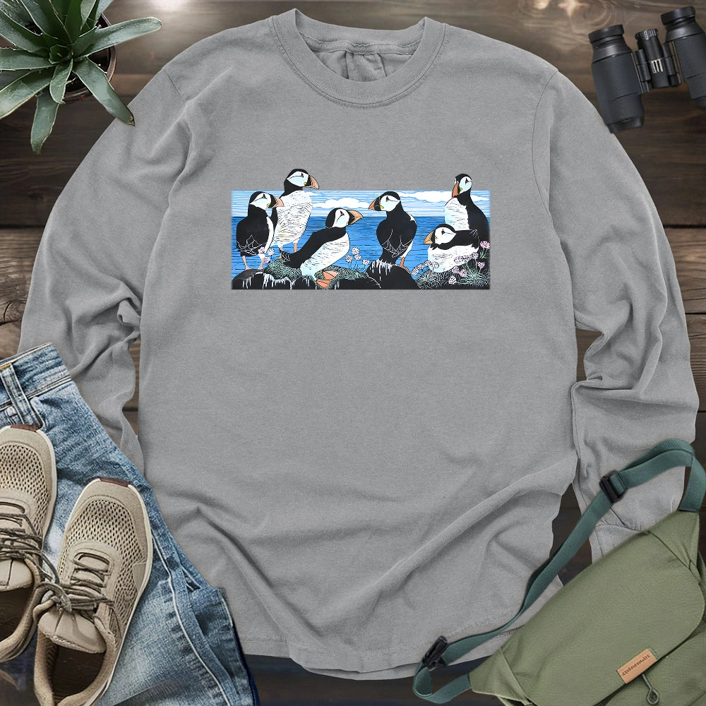 Puffin Circle Long Sleeve T-shirt